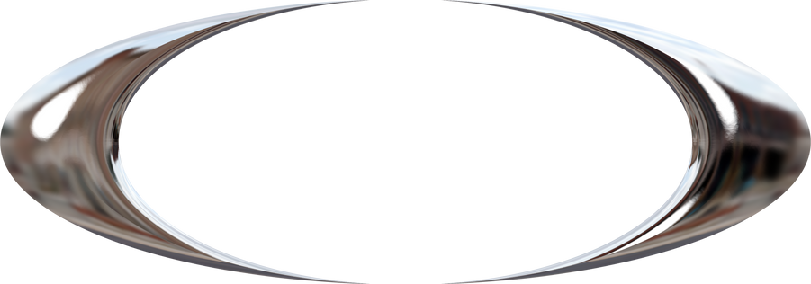 3D Liquid Chrome Abstract Geometric Shape